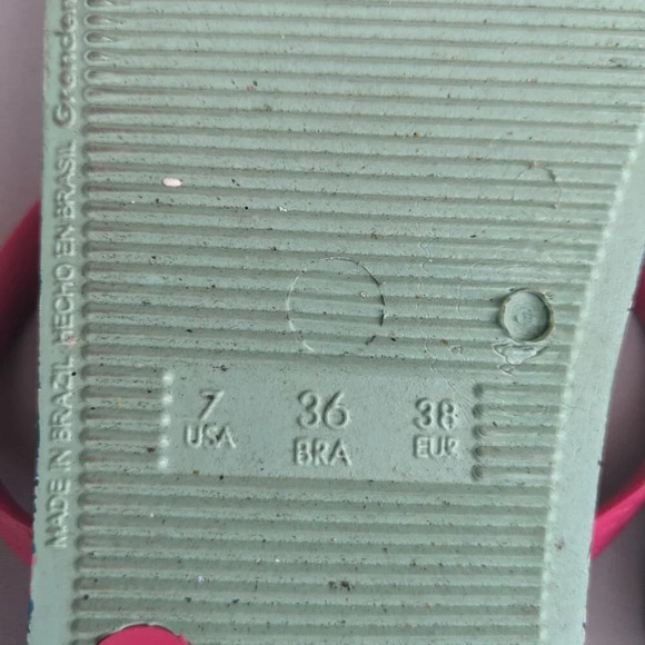 Ipanema‎ Peacock Thong Sandals Size 7 - Picture 5 of 6